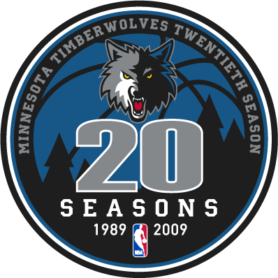 Minnesota Timberwolves 2009 Anniversary Logo iron on transfers for clothing